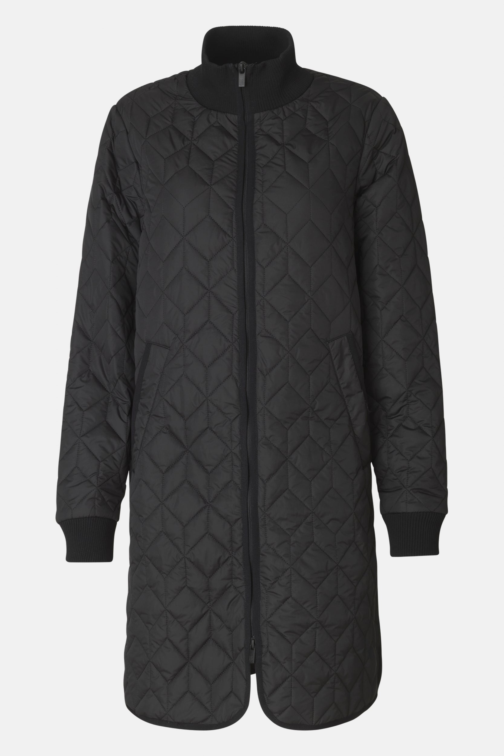 Gewatteerde jas ART06 - 001 Black | Black | Coat | Ilse Jacobsen