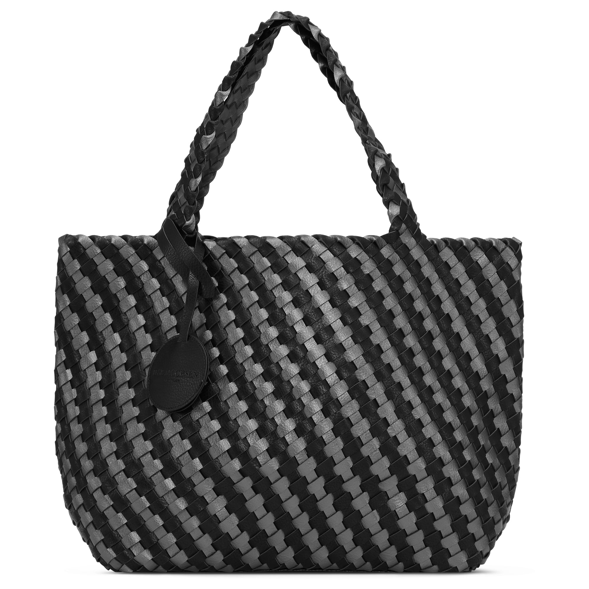 Reversible Tote bag BAG06C - 1718 Black Gun metal | Black metal