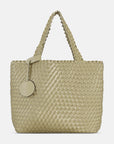 Reversible Tote bag BAG08 M - 101780 Ivory Platin | Ivory Platin | Bag | Ilse Jacobsen