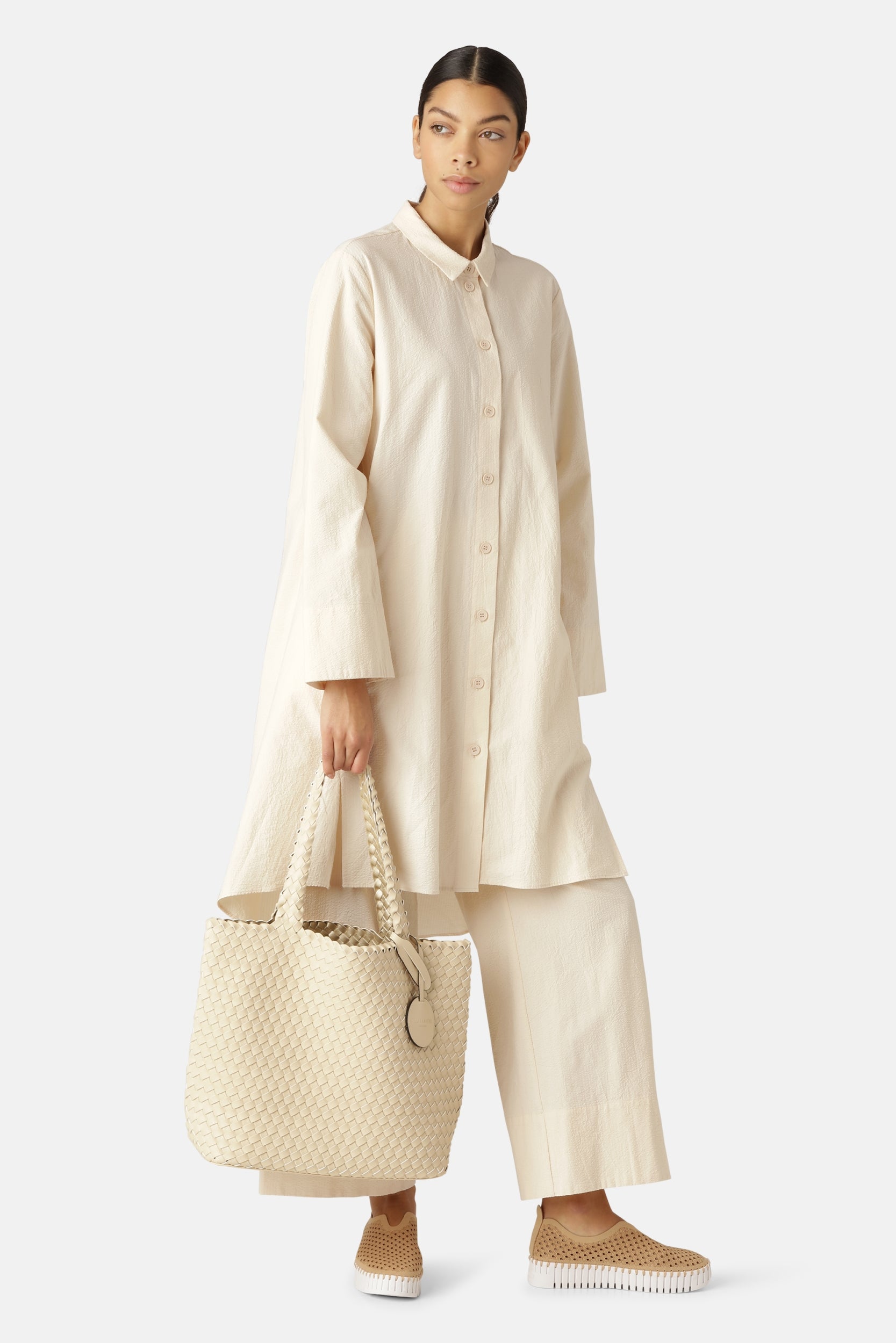 Reversible Tote bag BAG08 M - 101780 Ivory Platin | Ivory Platin | Bag | Ilse Jacobsen