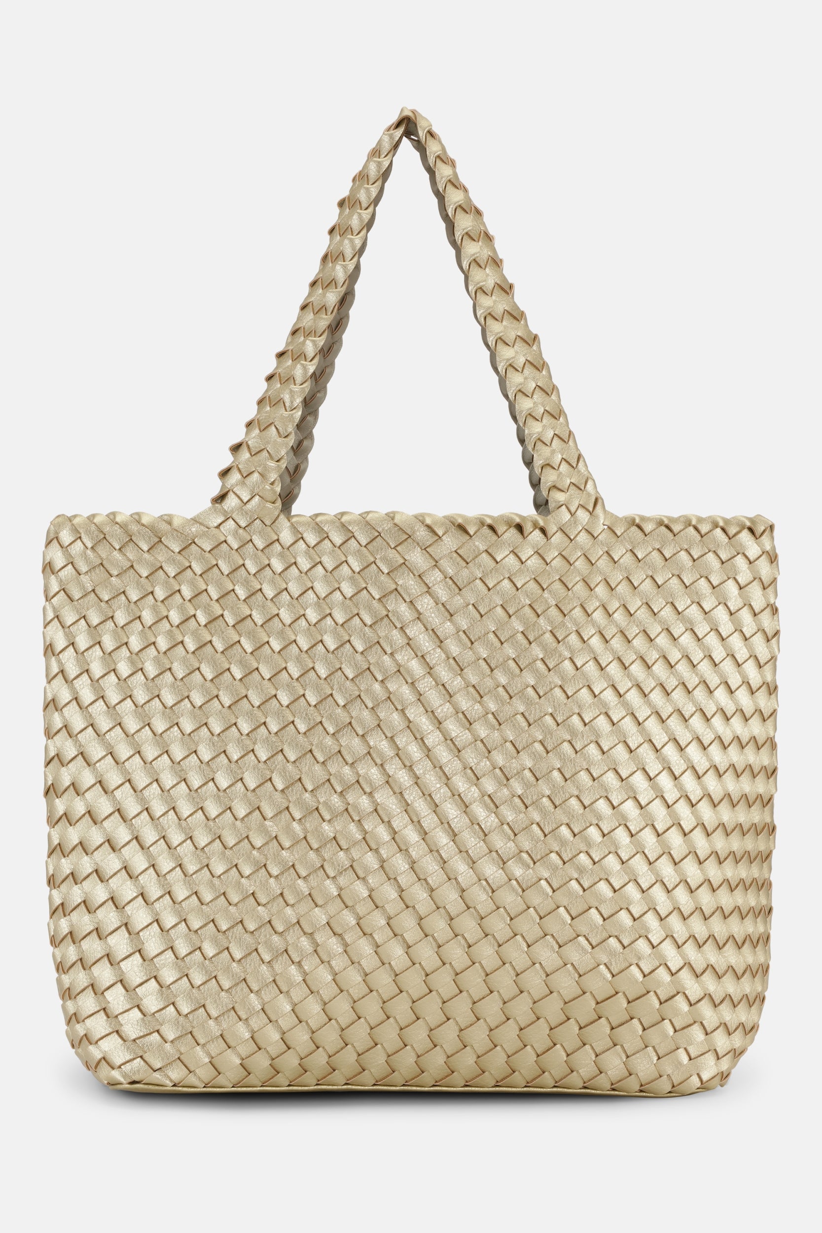 Reversible Tote Bag BAG08 M - 780710 Platin Silver | Platin Silver | Bag | Ilse Jacobsen