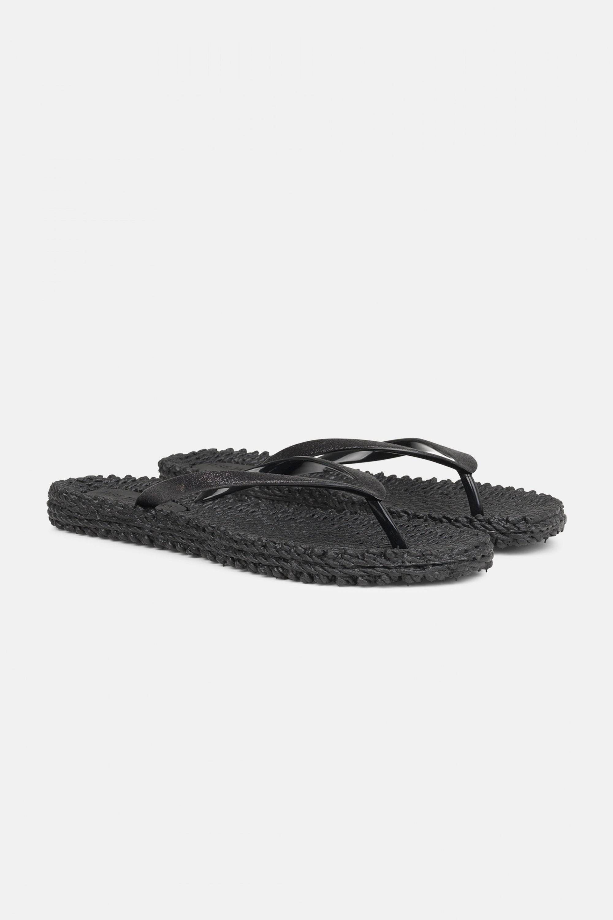 Slippers met glitter CHEERFUL01 - 001 Black | Black | Flip Flop | Ilse Jacobsen