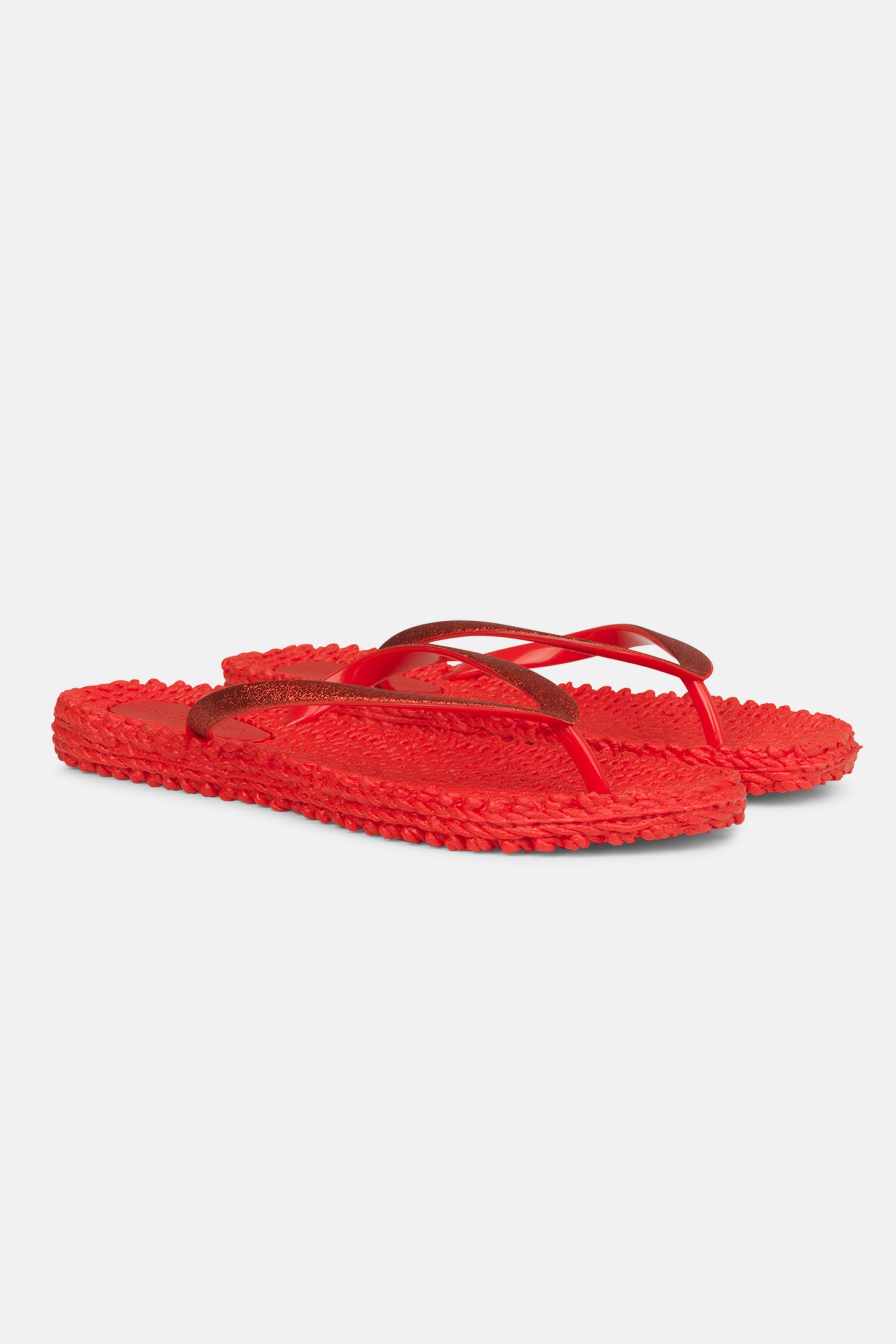 Slippers met glitter CHEERFUL01 - 303 Deep Red | Deep Red | Flip Flop | Ilse Jacobsen