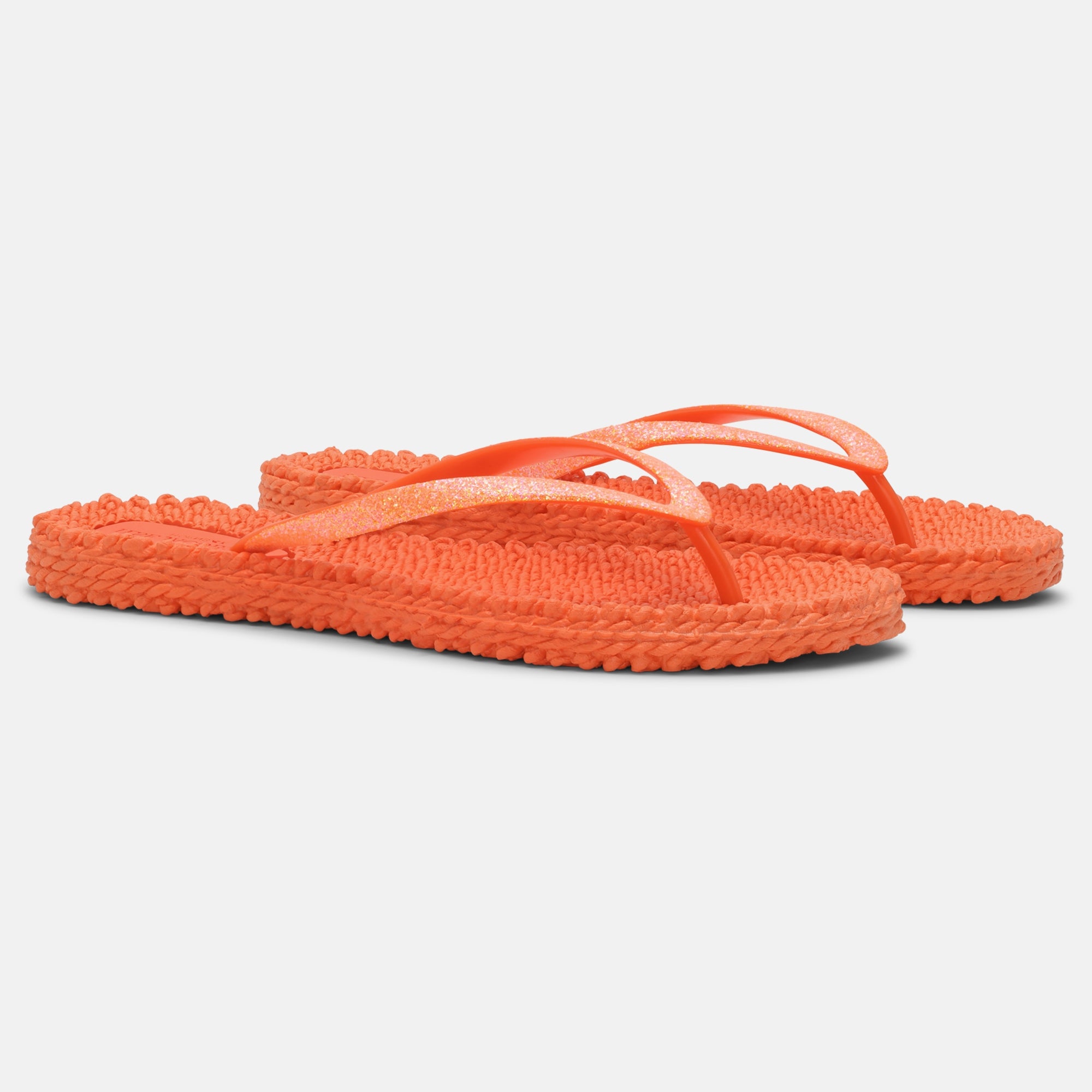 Slippers met glitter CHEERFUL01 - 349 Hot Orange | Hot Orange | Flip Flop | Ilse Jacobsen