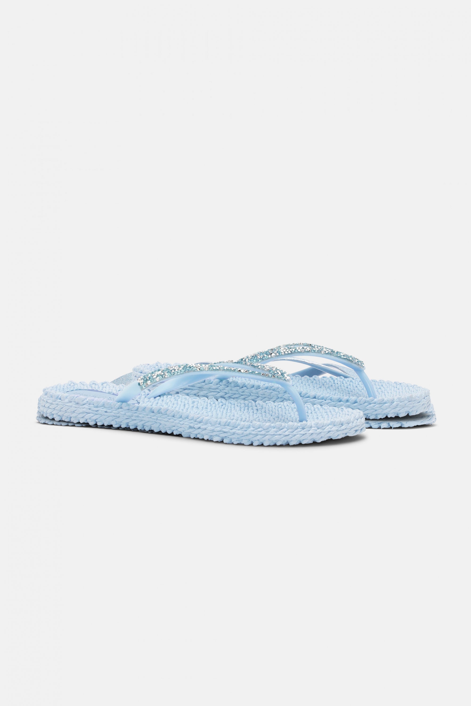 Slippers met grove glitter CHEERFUL03G - 658 Bluebell | Blue Bell | Flip Flop | Ilse Jacobsen