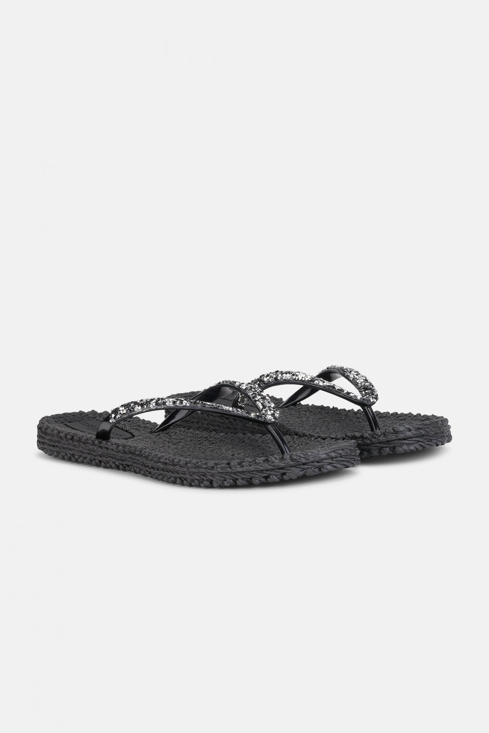 Slippers met glitter CHEERFUL03G - 001 Black | Black | Flip Flop | Ilse Jacobsen