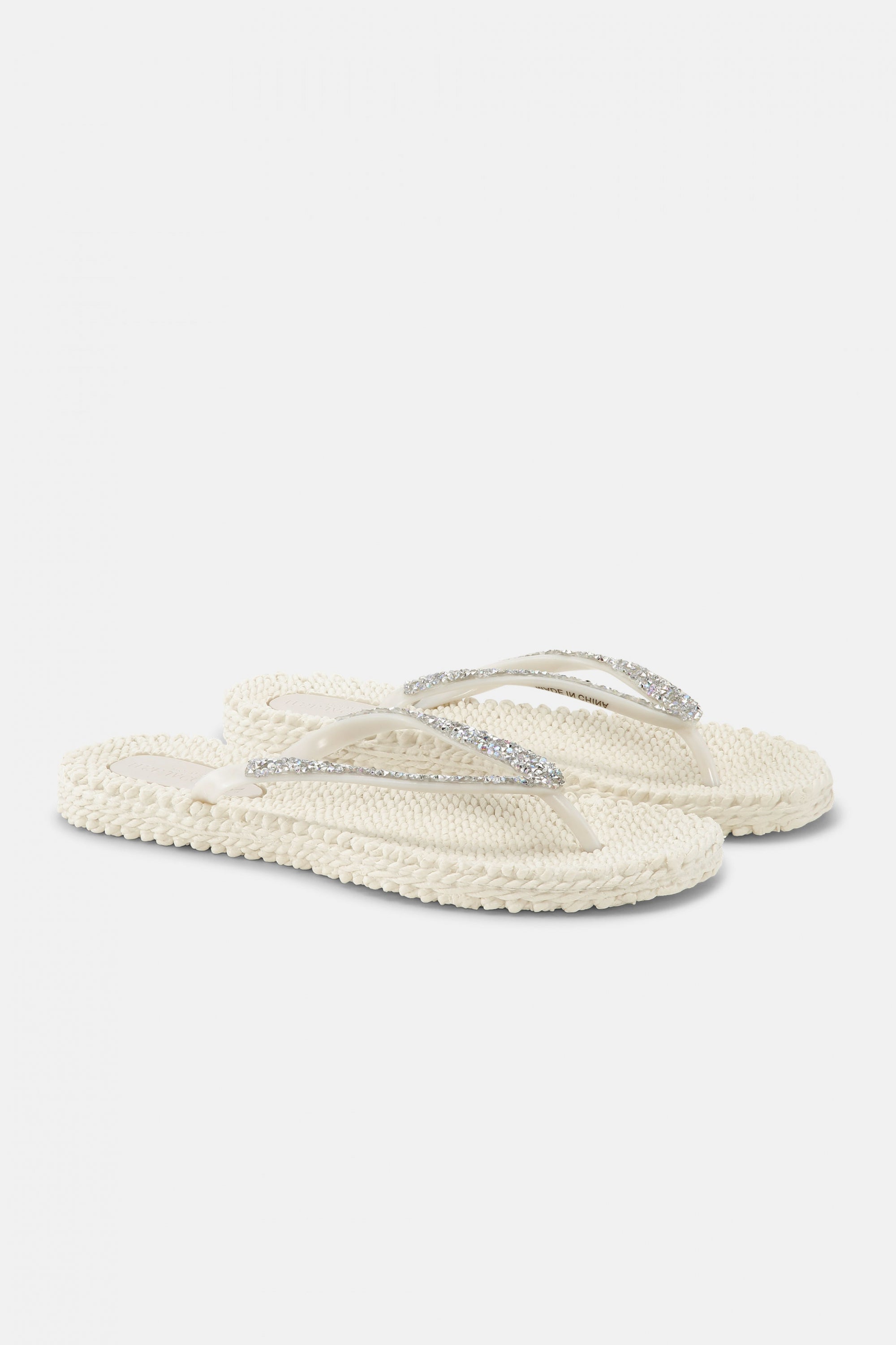 Slippers met glitter CHEERFUL03G - 12 Creme | Creme | Flip Flop | Ilse Jacobsen