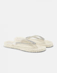 Slippers met glitter CHEERFUL03G - 12 Creme | Creme | Flip Flop | Ilse Jacobsen