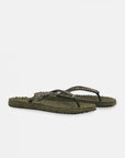 Slippers met glitter CHEERFUL03G - 410 Army | Army | Flip Flop | Ilse Jacobsen