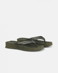 Slippers met lichte plateauzool CHEERFUL13 - 410 Army | Army | Flip Flop | Ilse Jacobsen