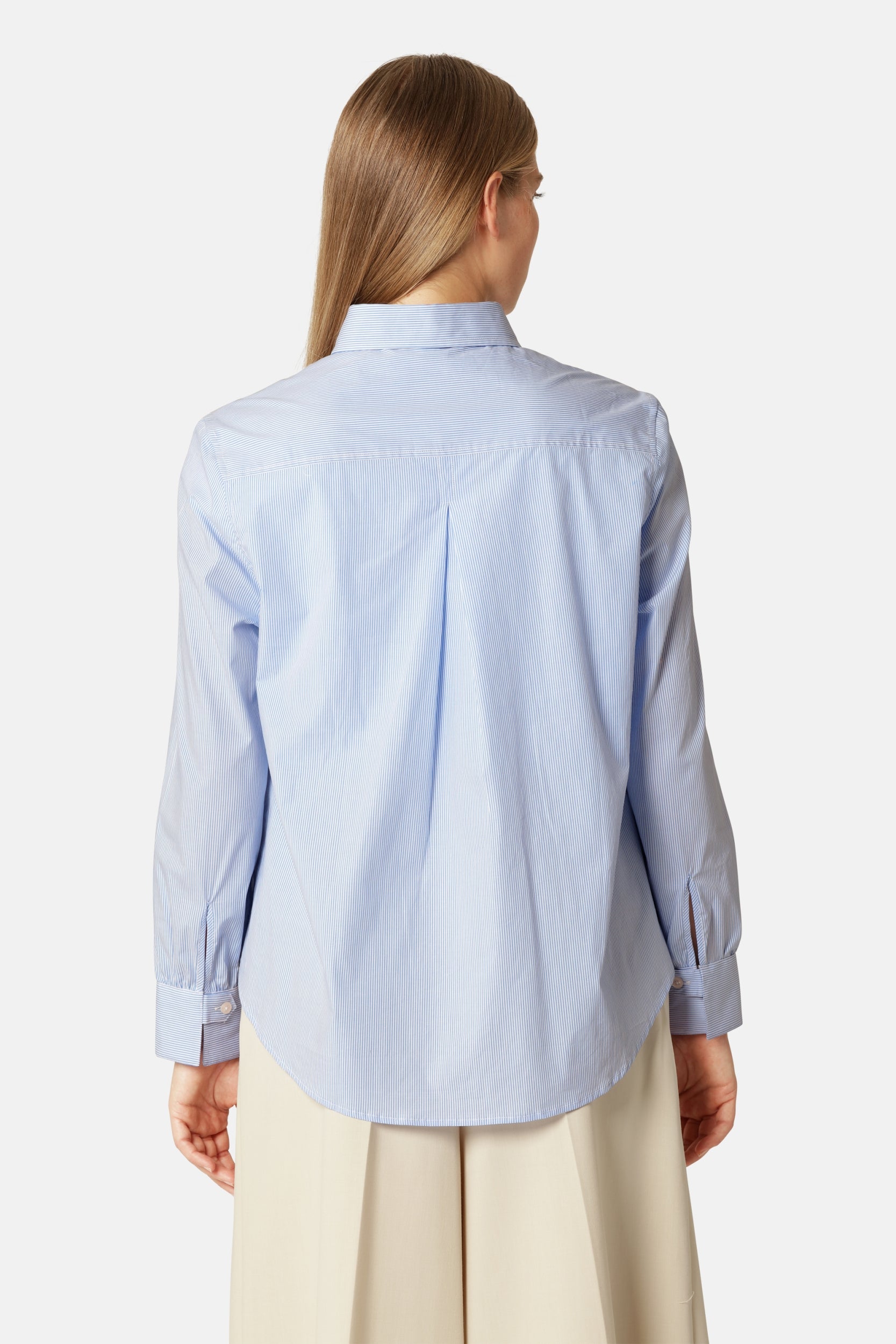 Klassiek Lange Mouwen Gestreepte Blouse CRISSAPA01ST - 628 Heather | Heather | Shirt | Ilse Jacobsen