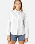 Klassiek Lange Mouwen Blouse CRISSAPA01 - 100 White | White | Shirt | Ilse Jacobsen