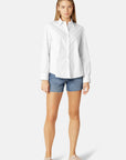 Klassiek Lange Mouwen Blouse CRISSAPA01 - 100 White | White | Shirt | Ilse Jacobsen