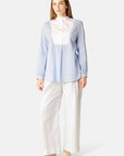 Bohemian Gestreepte Blouse CRISSAPA02ST - 628 Heather | Heather | Shirt | Ilse Jacobsen