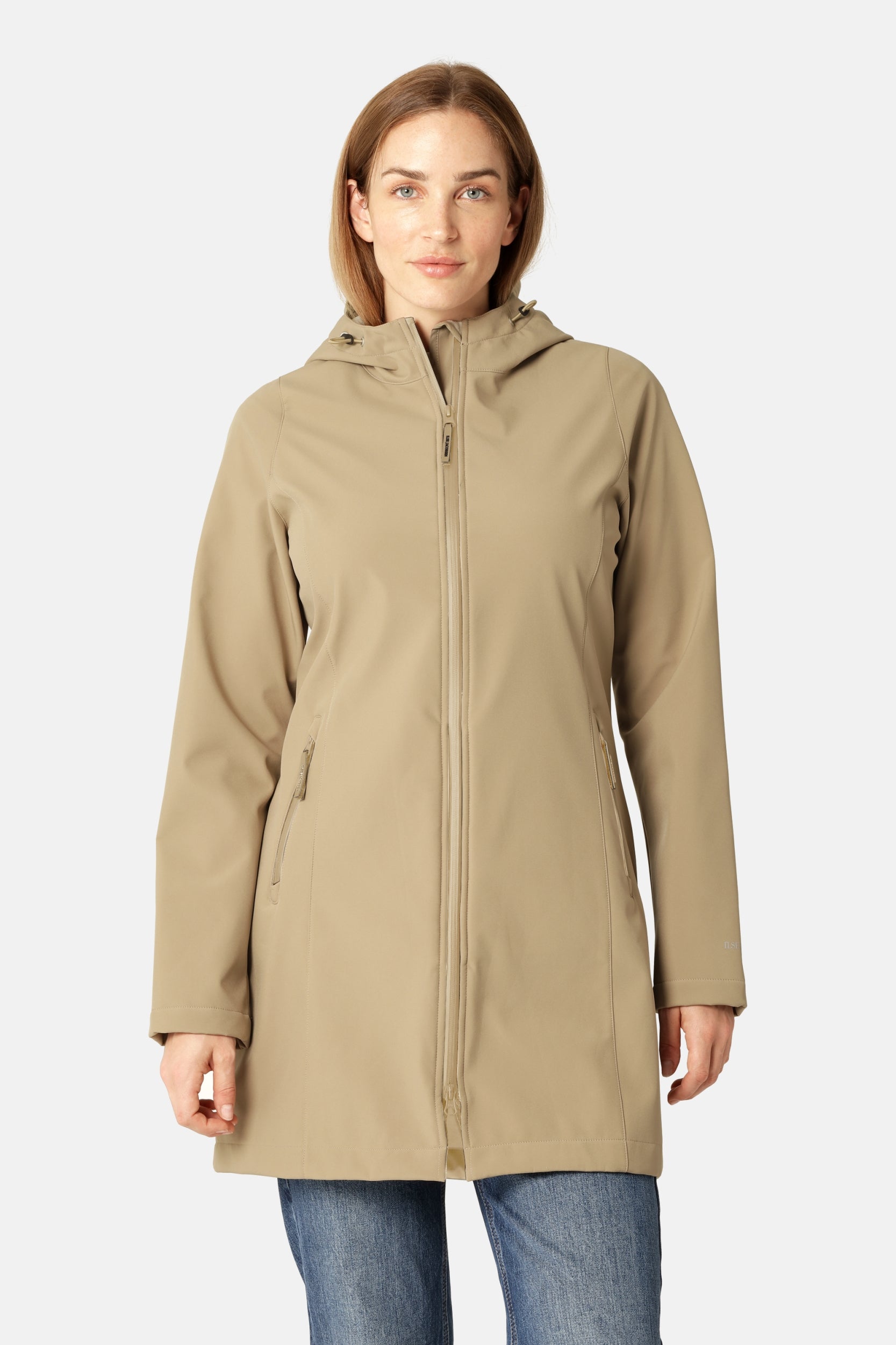 Softshell Regenjas DAYBREAK01B - 105 Greige | Greige | Coat | Ilse Jacobsen