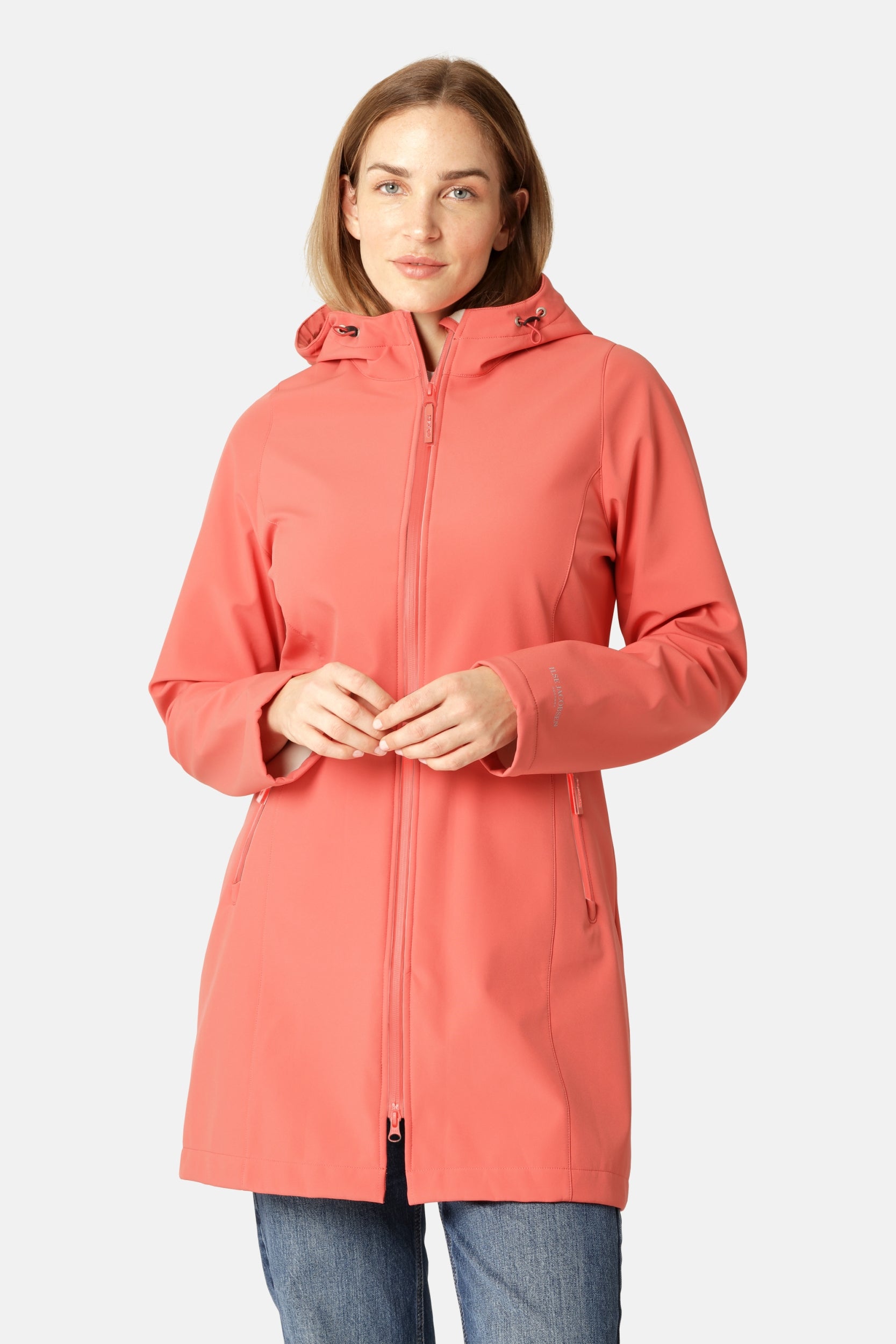 Softshell Regenjas DAYBREAK01B - 391 Spiced Coral | Spiced Coral | Coat | Ilse Jacobsen