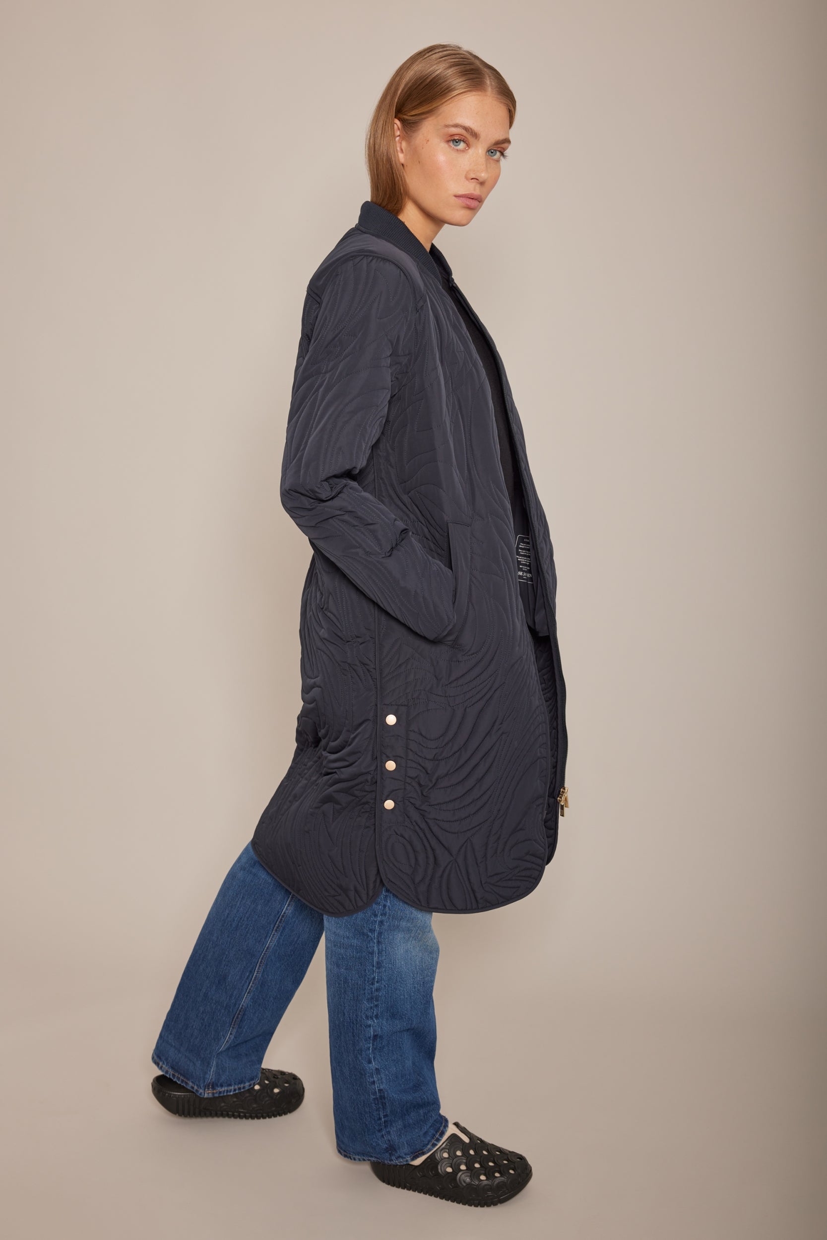 Gewatteerd Jack DUNE06 - 660 Dark Indigo | Dark Indigo | Coat | Ilse Jacobsen