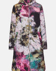 Lange Gewatteerde Jas QUILTED05P - 937 Artistic Flower Print | Artistic Flower Print | Coat | Ilse Jacobsen