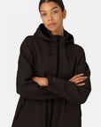 Softshell Regenjas RAIN135L - Black 001 | Black | Raincoat | Ilse Jacobsen