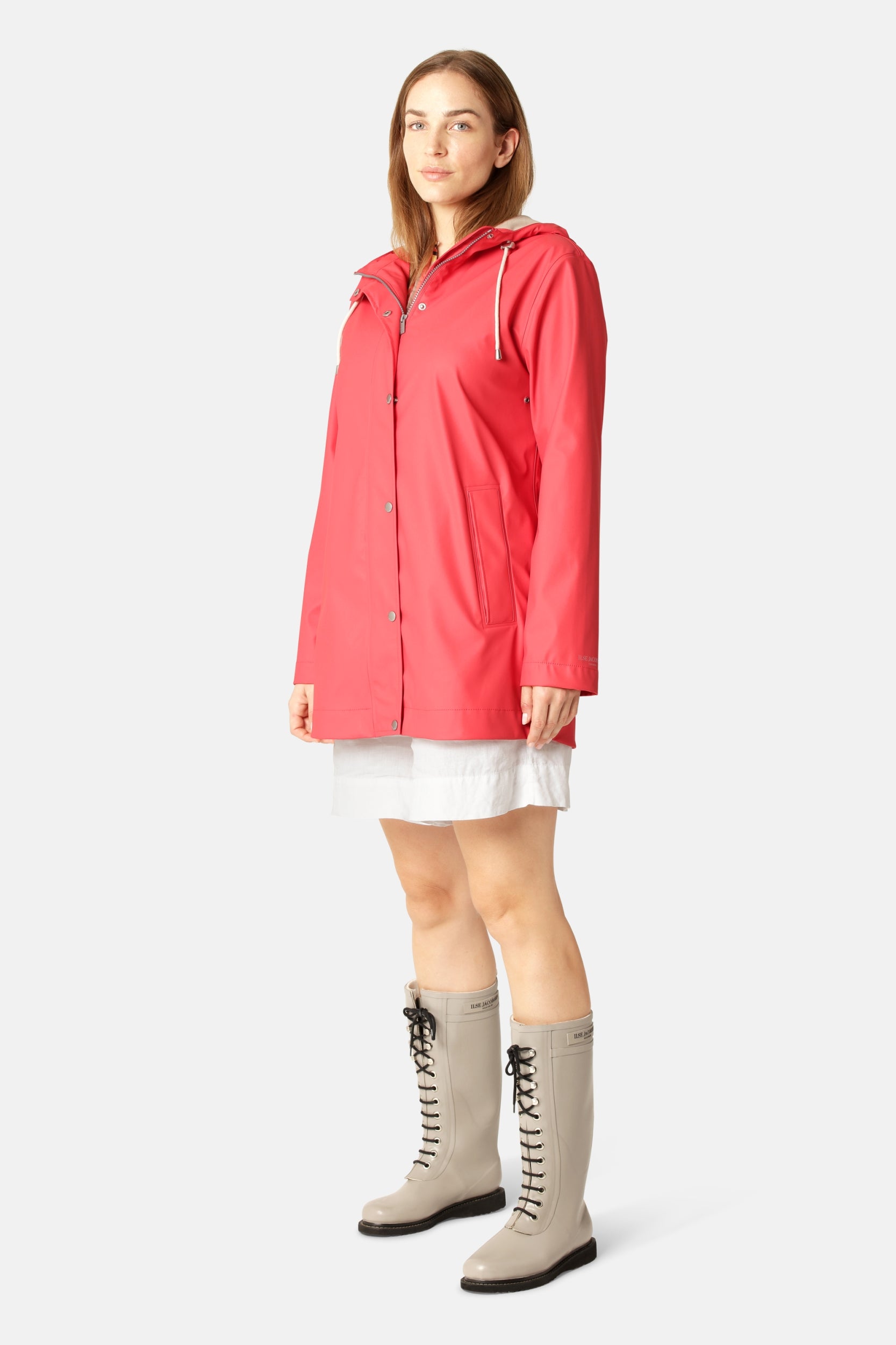 Regenjas RAIN228FR - 391 Spiced Coral | Spiced Coral | Raincoat | Ilse Jacobsen