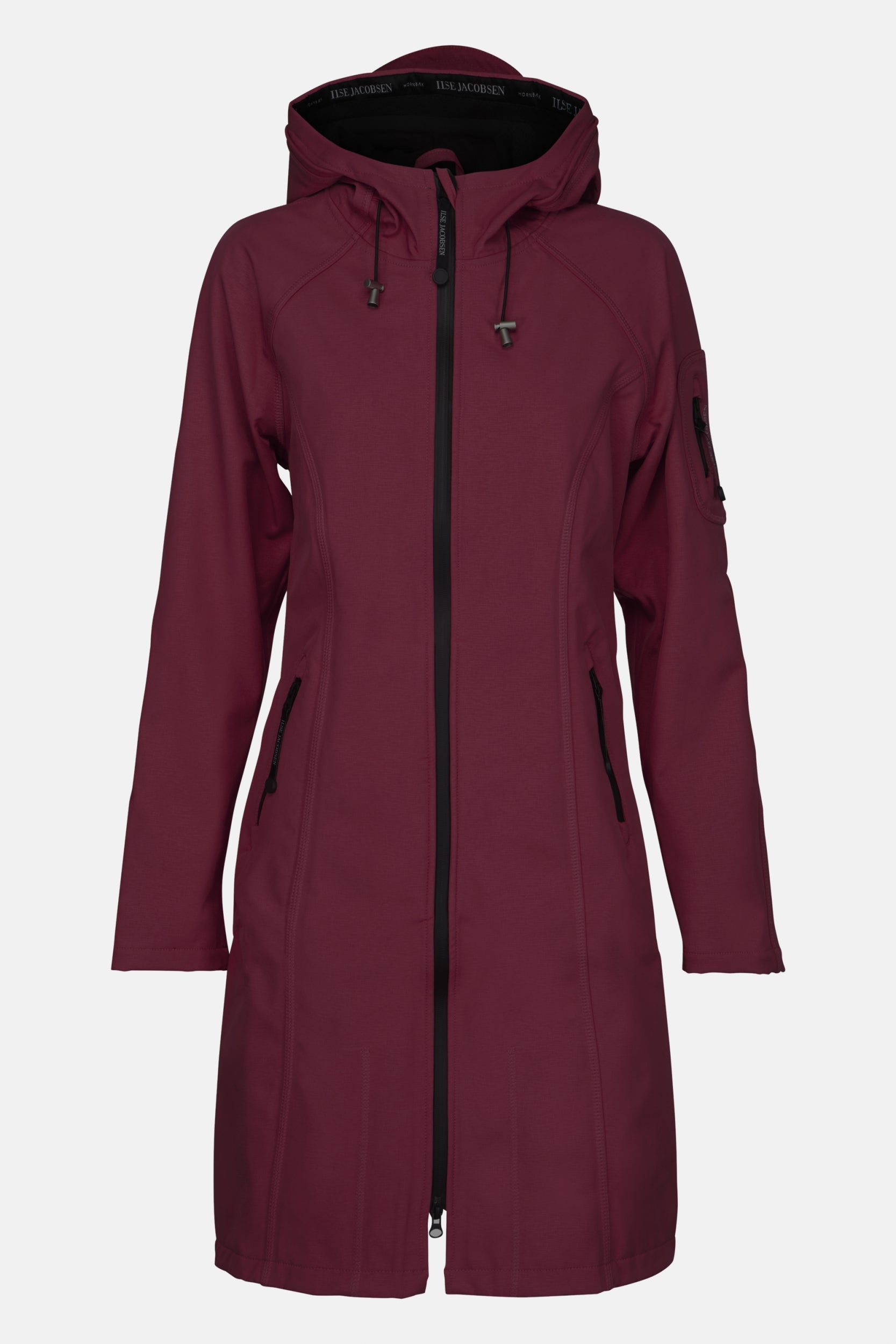 Softshell Regenjas lang RAIN37L - Maroon Banner 307 | Maroon Banner | Raincoat | Ilse Jacobsen