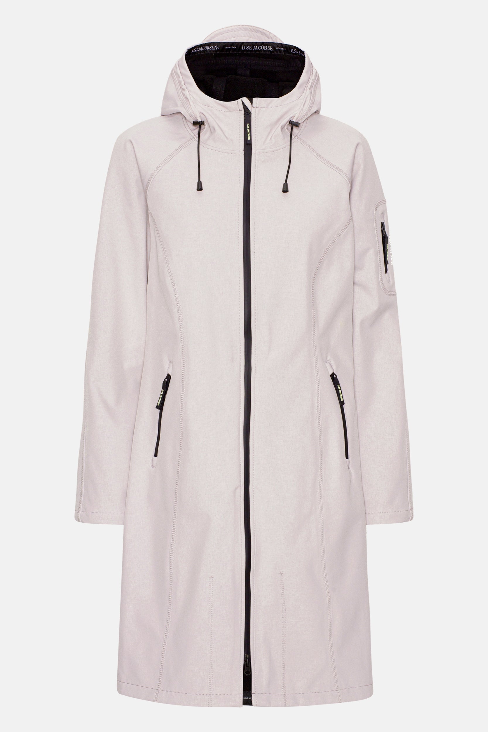 Softshell Regenjas lang RAIN37L - Concrete 549 | Concrete | Raincoat | Ilse Jacobsen