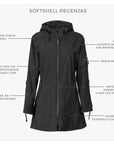 Softshell regenjas RAIN37 - 383 Rhubarb | Rhubarb | Raincoat | Ilse Jacobsen