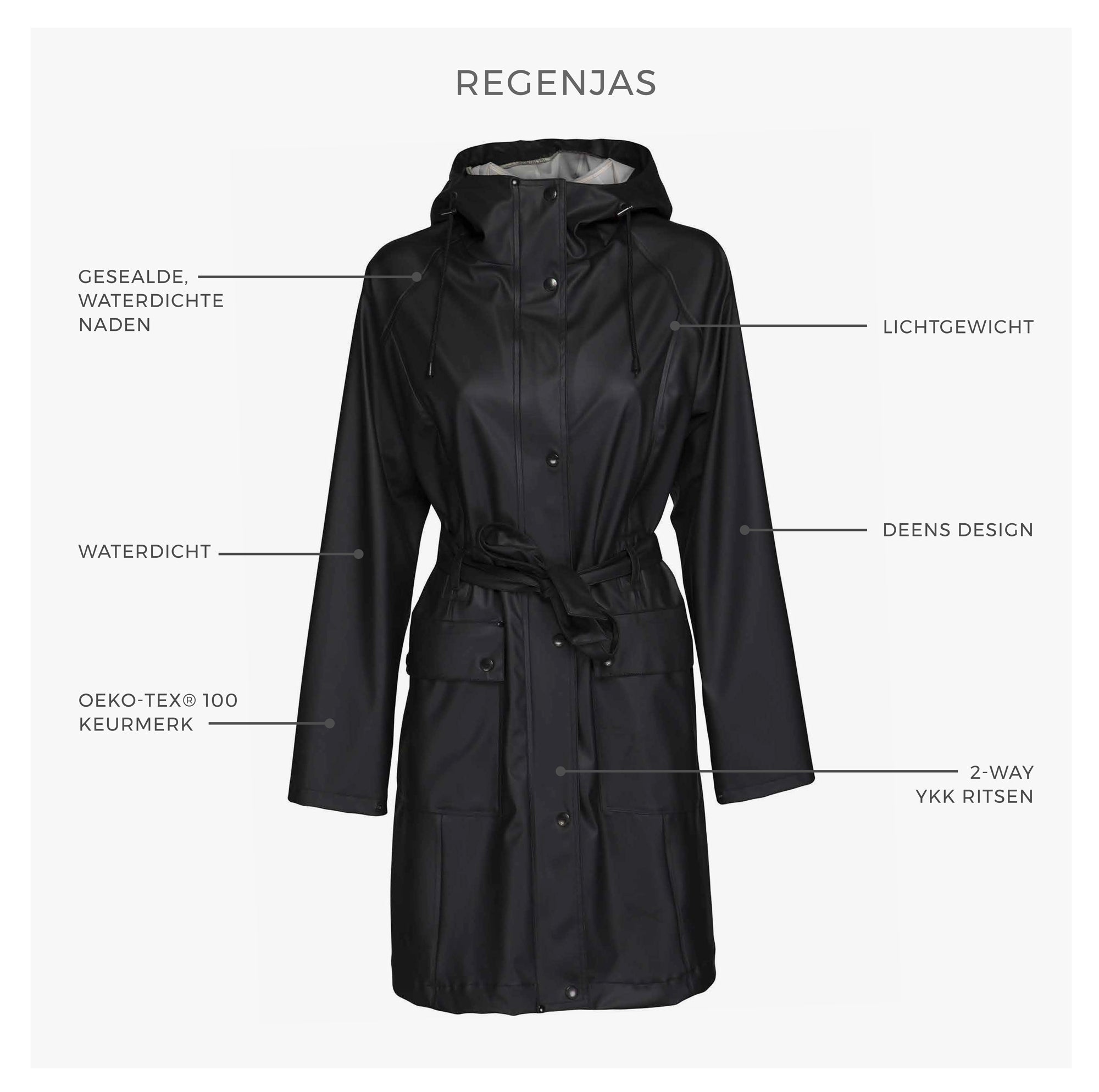 Regenjas RAIN71 - 658 Blue Bell | Blue Bell | Raincoat | Ilse Jacobsen