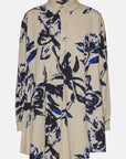 Lange Mouwen Tuniekjurk TENCELLA06P - 116 Sand Artsy Stroke Flower | Sand Artsy Stroke Flower | Shirt | Ilse Jacobsen