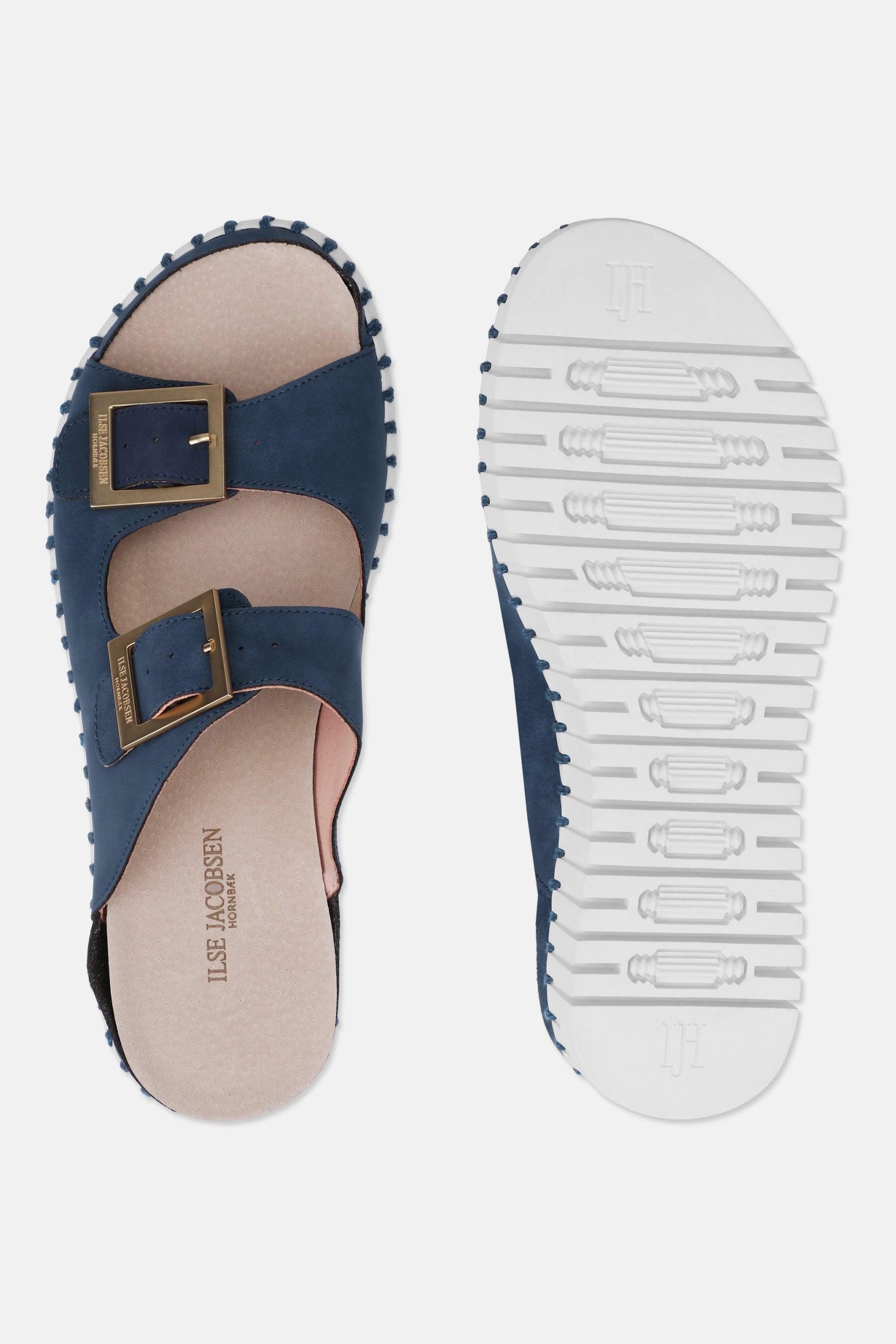 Sandalen met verstelbare gespen TULIP1037 - 699100 Blue Greyness White | Blue Greyness White | Shoes | Ilse Jacobsen