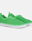 Instappers Tulip139 witte zool - 495 Bright Green | Bright Green | Shoes | Ilse Jacobsen