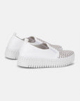 Instappers Platform TULIP3876 beige zool - 100100 White White | White White | Shoes | Ilse Jacobsen