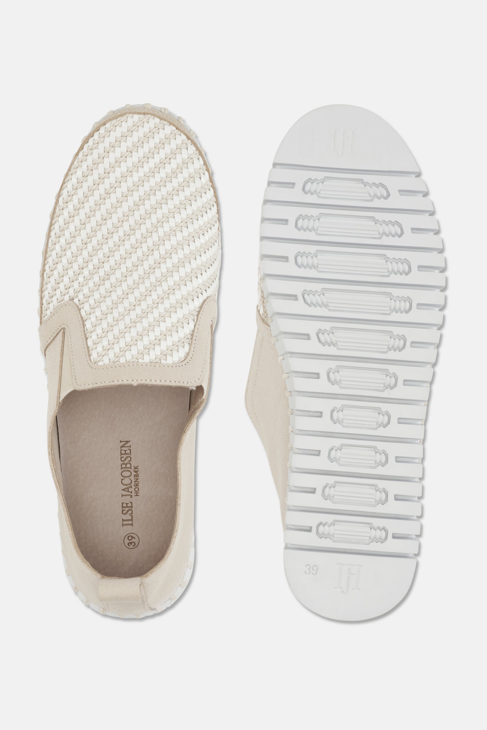 Instappers Platform TULIP3876 beige zool - 144100 Kit White | Kit White | Shoes | Ilse Jacobsen