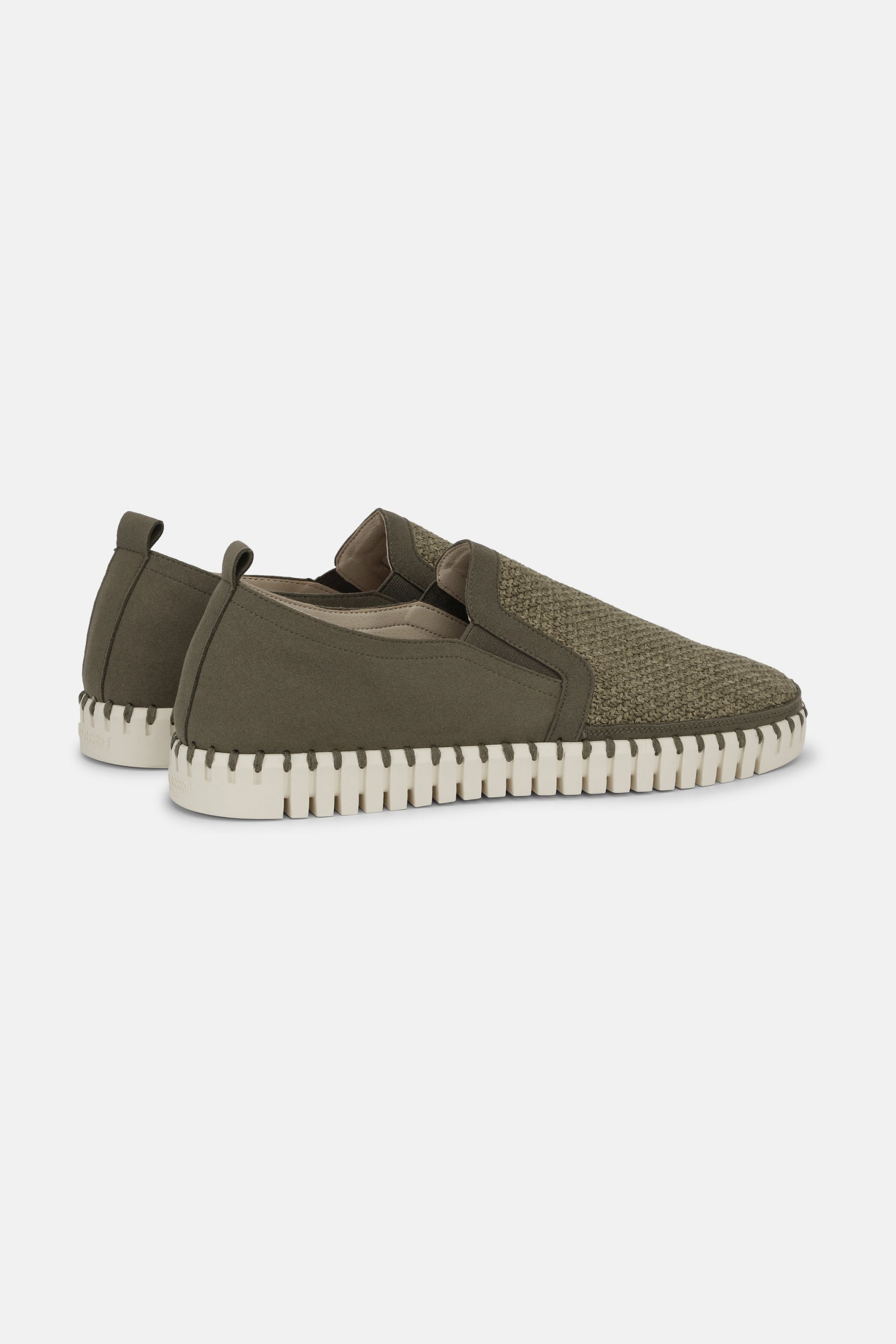 Instappers Heren Tulip3885 beige zool - 465111 Deep Olive Pearled Ivory | Deep Olive Pearled Ivory | Shoes | Ilse Jacobsen