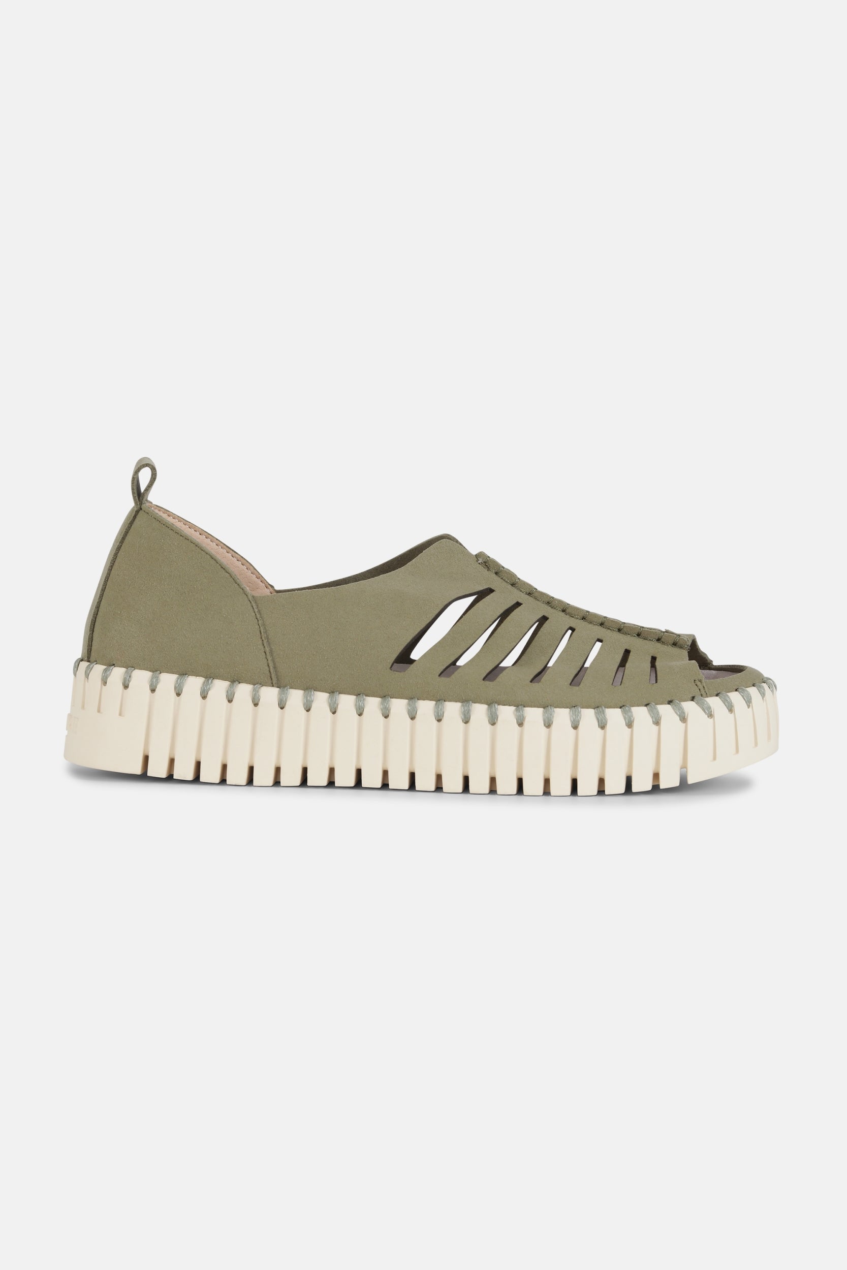 Instapsandalen TULIP9376 beige zool - 410 Army | Army | Shoes | Ilse Jacobsen